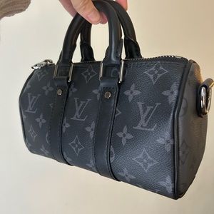 Louis Vuitton Reversed Monogram Eclipse Keepall XS Black